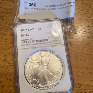 2002 American eagle MS-69 great for collecting